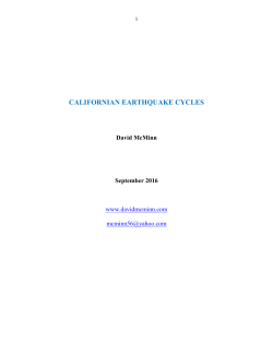 Californian Earthquake Cycles