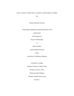 Cama`i America: Alaska Natives, Narrative, and the Spaces of
