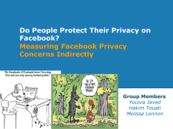Do People Protect Their Privacy on Facebook? Measuring