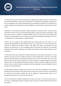 Protection vital against skin cancer during summer season