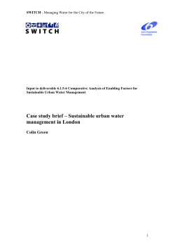 Case study - London - switchurbanwater.eu