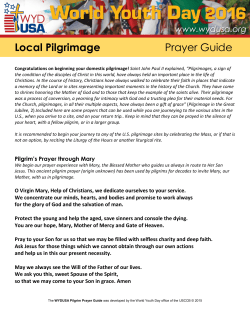 Local Pilgrimage Prayer Guide - United States Conference of