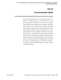 Session - EngenderHealth