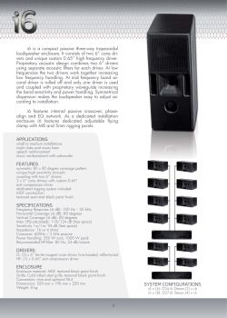 i6 is a compact passive three-way trapezoidal