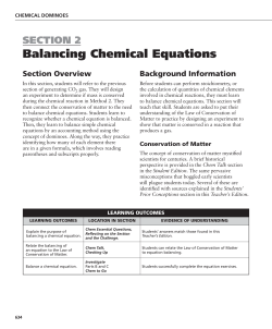 Balancing chemical equations