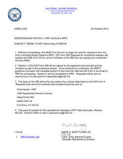 SMOM 15-006 - New Jersey Army National Guard