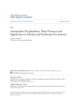 Autotrophic Picoplankton