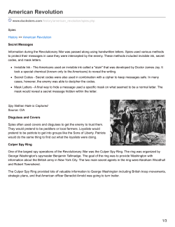 Spies - Fairfield Public Schools