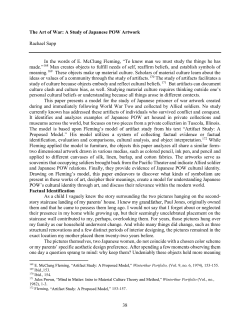 38 The Art of War: A Study of Japanese POW Artwork Rachael