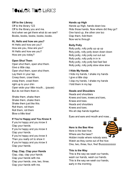 Toddler Time Lyrics