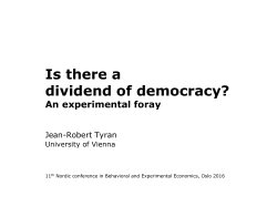Is there a dividend of democracy?