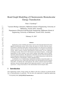 Bond Graph Modelling of Chemiosmotic