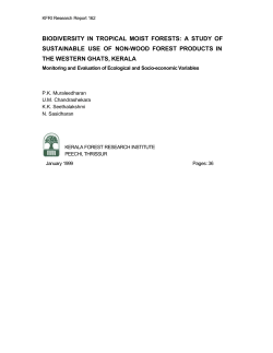 biodiversity in tropical moist forests