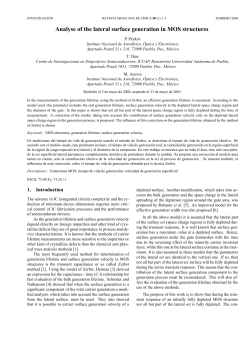 Analyse of the lateral surface generation in MOS