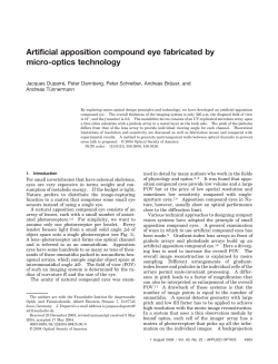 Artificial apposition compound eye fabricated by micro