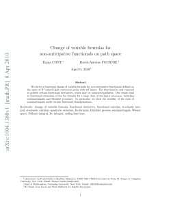 Change of variable formulas for non-anticipative functionals on path