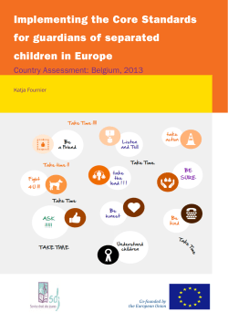 Belgium - Core Standards for guardians of separated children in