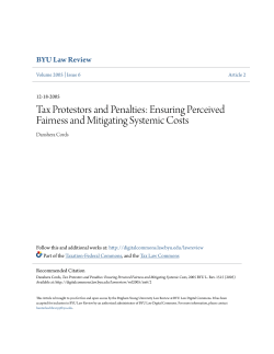 Tax Protestors and Penalties: Ensuring