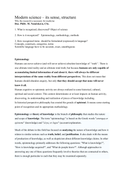 Modern science &ndash; its sense, structure.