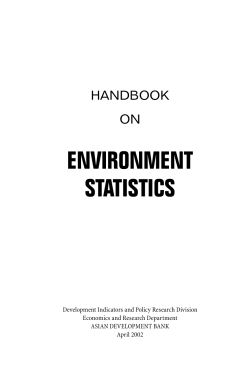 environment statistics - UNDP-UNEP Poverty