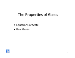 The Properties of Gases