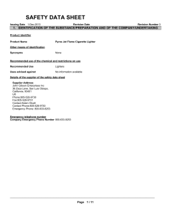 SAFETY DATA SHEET