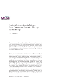 Feminist Intersections in Science: Race, Gender and Sexuality