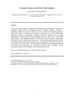 Economic Incentives and