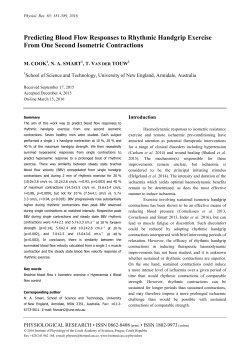 Predicting Blood Flow Responses to Rhythmic