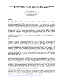 Islands at the Periphery: Integrating the