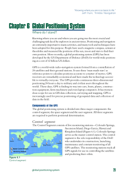 Chapter 6 Global Positioning System