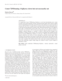 Comet 72P/Denning&ndash;Fujikawa: down but not