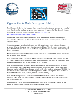 Opportunities for Media Coverage and Publicity