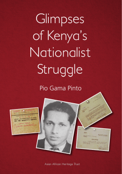Glimpses of Kenya`s Nationalist Struggle