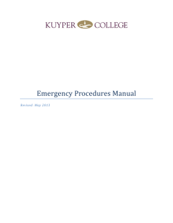 Emergency Procedures Manual