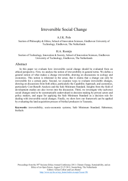 Irreversible Social Change