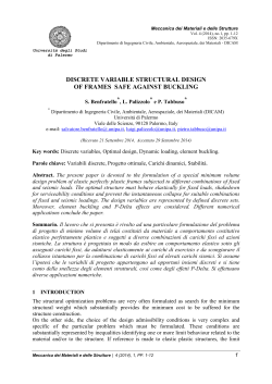 DISCRETE VARIABLE STRUCTURAL DESIGN OF FRAMES SAFE