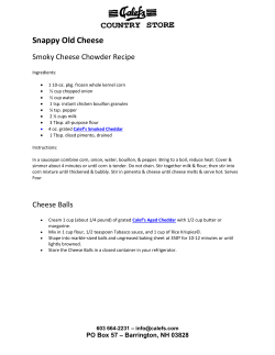 Snappy Old Cheese - Calef`s Country Store