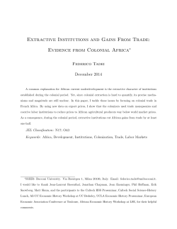 Extractive Institutions and Gains From Trade: Evidence from