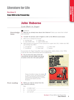 John Osborne - Liceo Morgagni