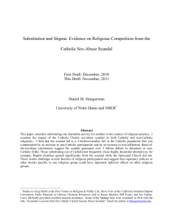 Substitution and Stigma: Evidence on Religious