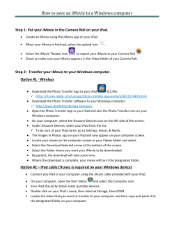 How to save an iMovie to a Windows computer