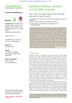 Quantifying evolutionary constraints on B