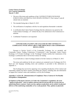 Euro/US Dollar - Cantor Exchange