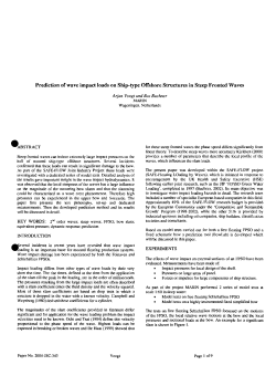 Prediction of wave impact loads on Ship-type Offshore