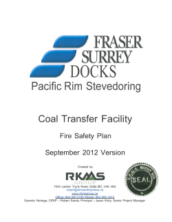 Fire Safety Plan - Port of Vancouver