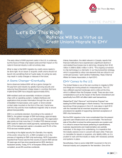 EMV: Let`s Do This Right - CO