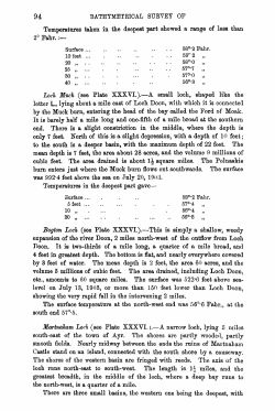 Temperatures taken in the deepest part showed a range of less than