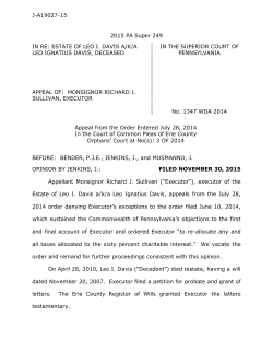 2015 PA Super 249 - Pennsylvania Courts