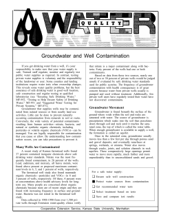MF932 Groundwater and Well Contamination
